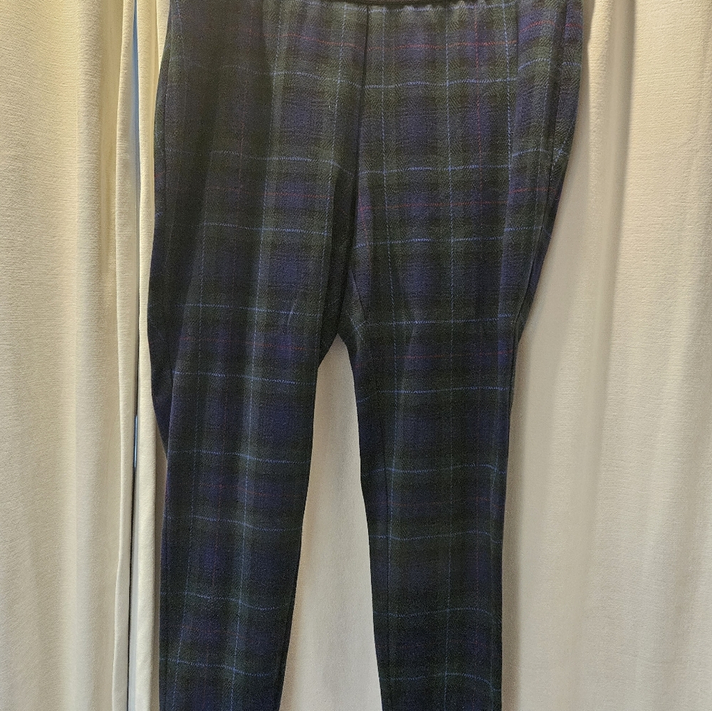 Talbots Soho Ankle Pant - Blackwatch Plaid